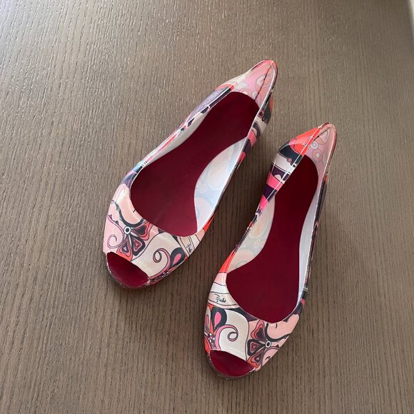 Rare Emilio Pucci Multi-Color Jelly Flats Size EU 38/ US 8 - Picture 2 of 6